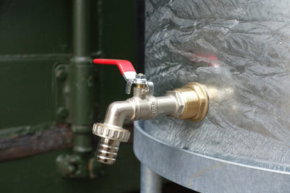 Regenton staal 210L met kogelkraan
