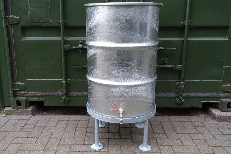 Regenton staal 210L - verzinkt