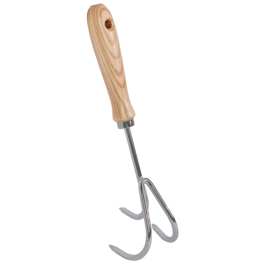 handcultivator - 3 tand - handkrabbertje - cultivator hout